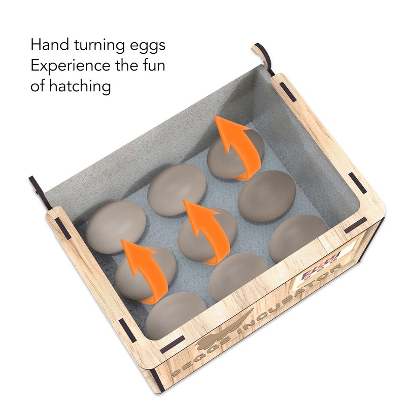 9 Egg Incubator Smart Pine Wood Efficient Thermostat Water Bed