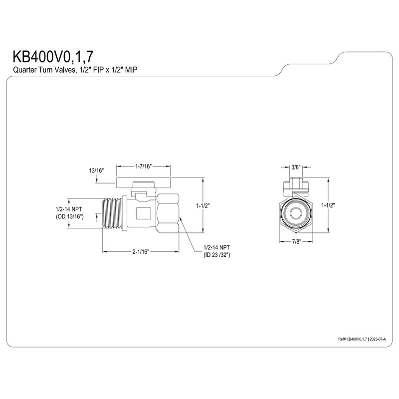 Kingston Brass KB400V0 Traditional Single-Handle Shower Volume Control, Matte Black