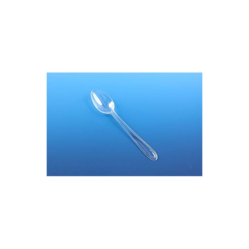 Reusable Clear Heavy Duty Plastic Cutlery (50 Spoons)