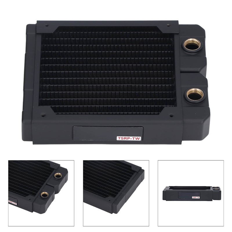 Water Cooling Radiator 14 Pipeline Red Copper Fin G1/4 Thread