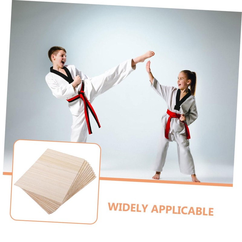 Milisten 8pcs Taekwondo Hitting Board Daily Punching Board Rebreakable Boards