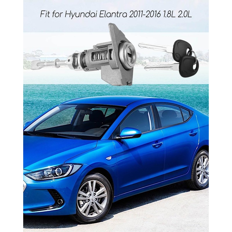 Front Door Lock Cylinder with 2 Keys Fit for Hyundai