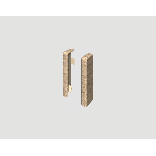EGGER 6cm Cubic Oak End Piece Medium Brown (Pack of