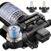 GOEHNER'S RV Fresh Water Pump 12V DC 6.5GPM 70PSI Self-Priming