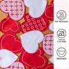 Joyfol Day Valentine’s Day Table Runner 14x69 Inch, Cutwork Embroidered