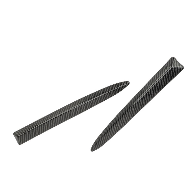 1 Pair Front Bumper Upper Moulding Trim 735455041 Carbon Fiber