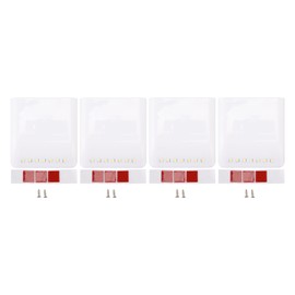 4 Set LED Closet Lights 7 LED Sensor Under Cabinet Lights with 2700K Warm White Light for Wardrobe Cupboard Drawer