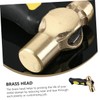 TEHAUX Handle Brass Stamping Hammer Jewelry Making Tool with Round