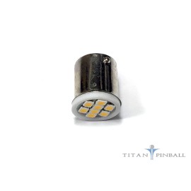 Titan Pinball Super Bright Pinball Flasher. #89 Bayonet Low Profile 8 SMD LEDs - COOL WHITE