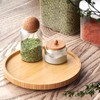 VERTORGAN Lazy Susan Organizer for Kitchen,Bamboo Turntable for Cabinet,Pantry,Vanity,Small（Natural）