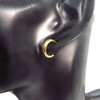 LUXSTAR Earrings, Hoop Ring, Simple, Men's, Women's, Stainless Steel, Hypoallergenic,