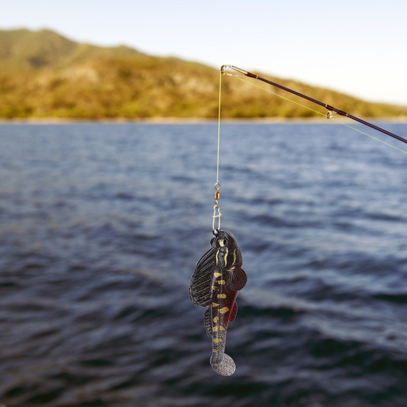 PVC Artificial Simulation Soft Fish Shape Lure Bait Hook Fishing