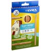 LYRA Super Ferby Nature Wooden Chunky Colouring Pencils, 12 Assorted