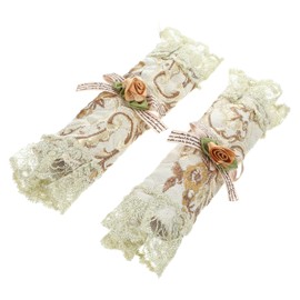 jojofuny 2pcs Refrigerator Door Handle Covers Elegant Appliance Handle Protectors for Fridge Kitchen Cabinets from Stains Smudges and Drips Versatile and Decorative Design