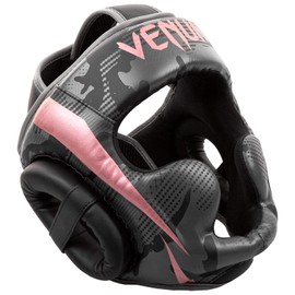 VENUM ヘッドガード Elite Headgear （ブラック×ピンクゴールド）