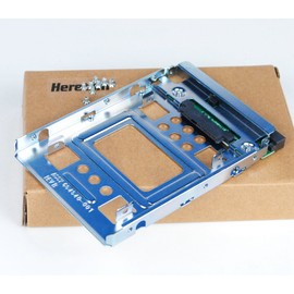 Heretom 2-Pack 2.5" SSD to 3.5" SATA Hard Disk Drive Adapter Caddy Tray Hot-Swap Converter Bracket Compatible with 2.5" SATA/SAS Drives for HP, Apple, Dell, IBM, Lenovo