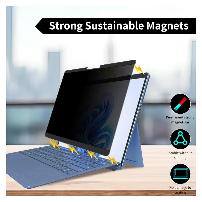 Thorani Magnetic Privacy Screen Protector Protects Display and Data for