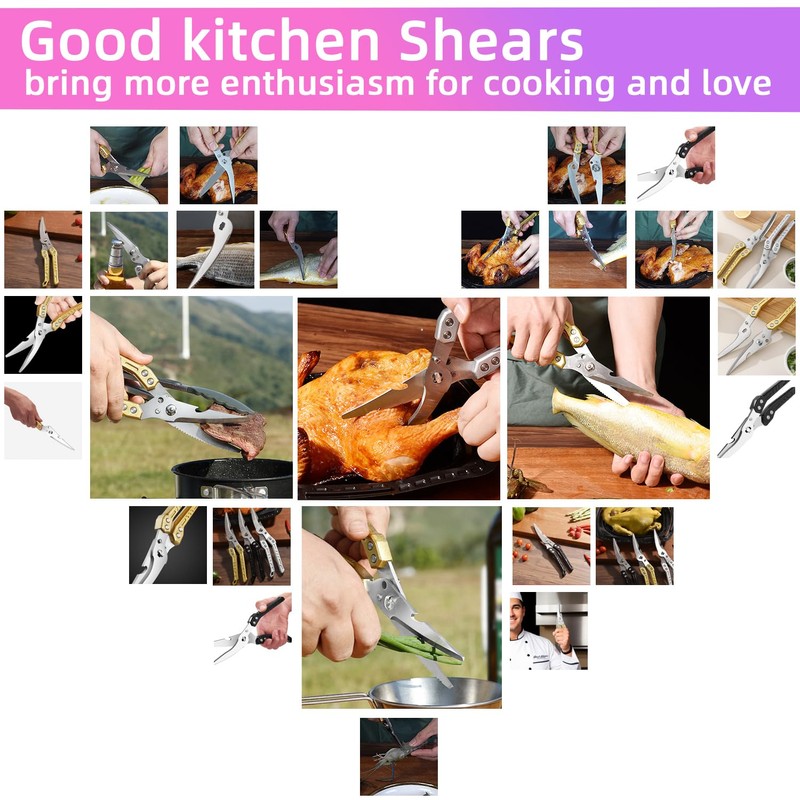 Poultry kitchen Shears,Heavy Duty Kitchen Scissors Professional All Purpose for