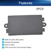 Heyiarbeit 5Pcs 2.56"x1.50"x0.87" ABS Black Dustproof Electronic Junction Box Enclosure