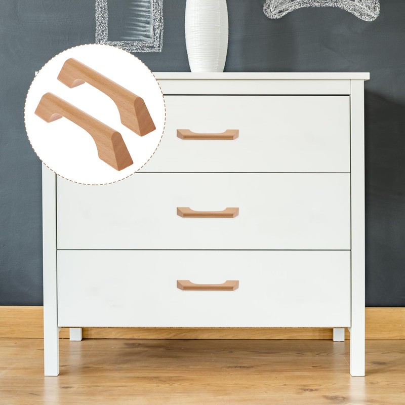 VILLCASE Wood Cabinet Pulls, Drawer Knobs Pulls Handles, Kitchen Cabinets