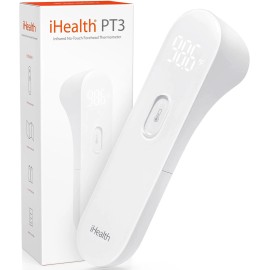 iHealth PT3 No-Touch Forehead Thermometer, Infrared Digital Thermometer (NEW)