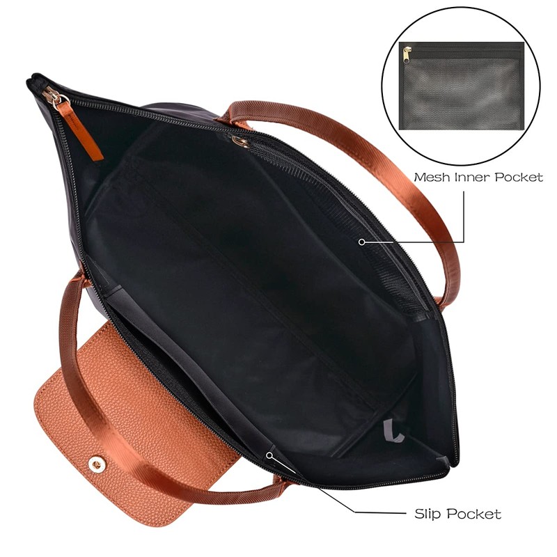 GM LIKKIE Shoulder Tote Bag for Women, Nylon Top-Handle Purse,