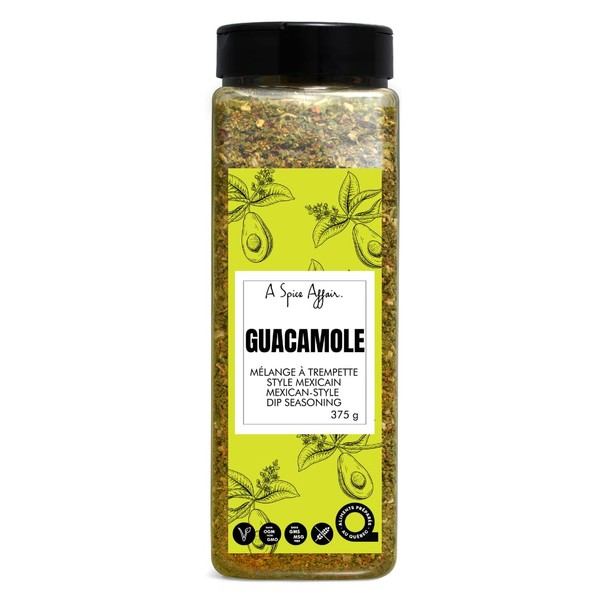 A Spice Affair’s Guacamole Dip Mix 375g (13.2 oz) - Guacamole Seasoning Spice Blend