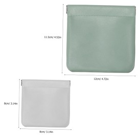 LALAFINA 6pcs PU Leather Earphone Bags Small Cosmetic Pouches for Jewelry Cord Storage Lightweight Portable Travel Organizers for Everyday Use