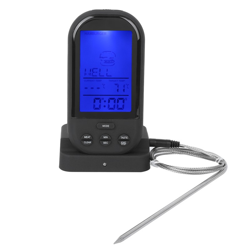 Wireless Meat Thermometer Digital Grill Thermometer for Household Oven Cooking