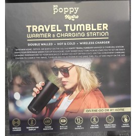 poppy Hydro travel tumbler 11,50ozWaryand Charging Station Black