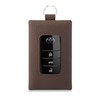 COGURE COSKC Smart Key Case, Genuine Leather, with Window, Carabiner