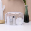 2 Pcs Airport Security Liquids Bags, Clear Travel Toiletries Bag,