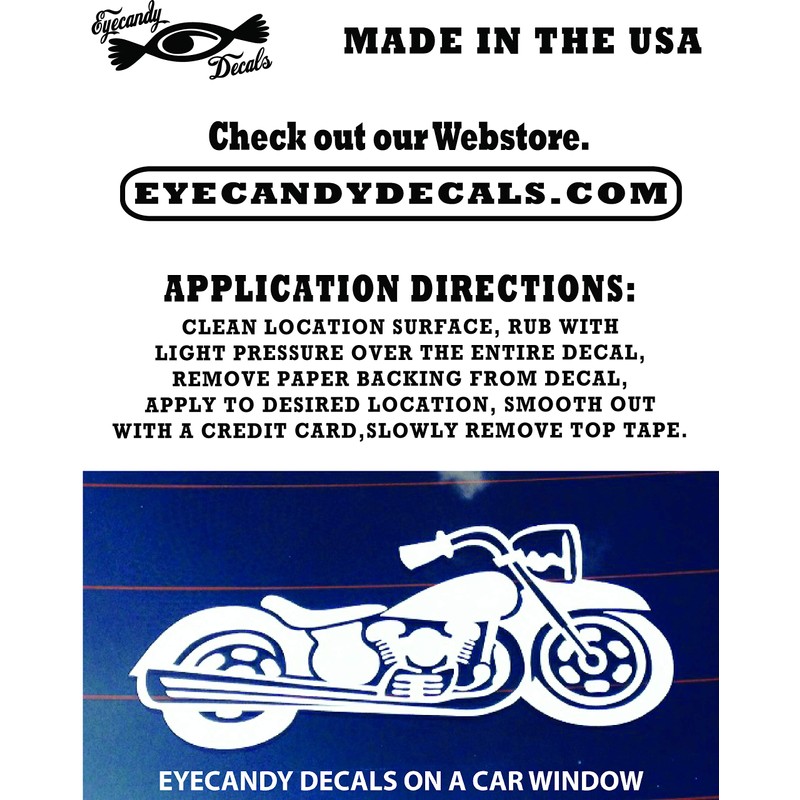 Eyecandy Decals SURF Board 1 6" Decal Sticker White