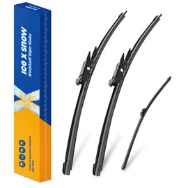 3 Wiper 26"+22"+11" Windshield Wiper Blades Replacement for Ford Explorer 2023-2011/Police Interceptor Utility 2023-2013 Automative Windshield Wiper Blades For My Car(Pinch Tab, Set of 3)
