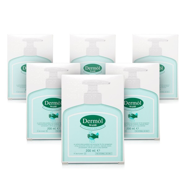 Dermol Wash Emulsion, 200ml | x6 Pack