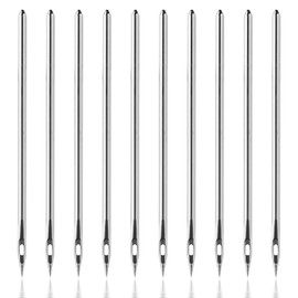 10 Pcs Leather Sewing Awl Hand Sewing Needle Canvas Leather Sewing Awl Needle for Shoe Repairing and Leather Repairing