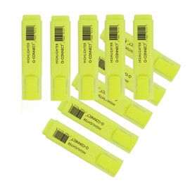 Q-Connect Yellow Highlighter Pen (Pack of 10)