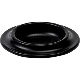 Ovject O-ERP12.5-MBK Camping Outdoor Made in Japan Small Plate Bean Plate Ename-Heat Resistant Oven Open Fire OK Rim 4.9 inches (12.5 cm) Matte Black