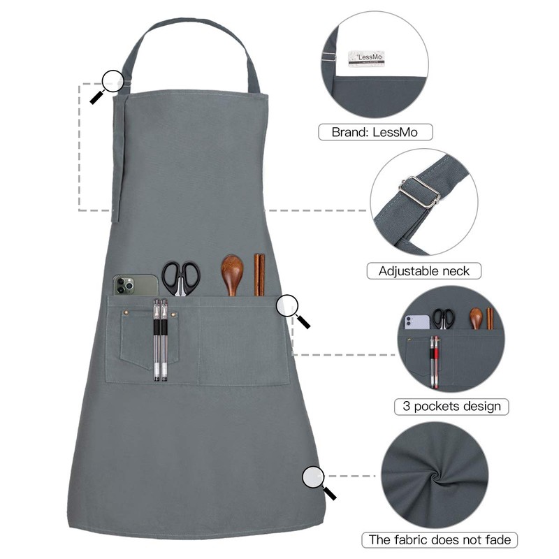 LessMo Apron, BBQ Apron and Cooking Apron in Professional Quality