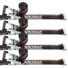 XSTRAP STANDARD 4 Pack E-Track Ratchet Straps 2" x16', 4400