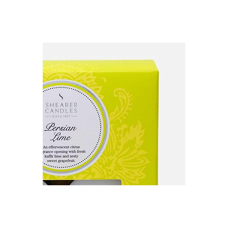 Shearer Persian Lime (Pack of 8) Scented Tealights-White, Green