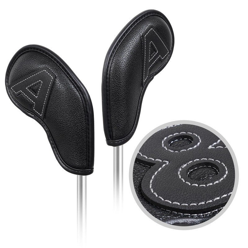 Craftsman Golf Leather Patch No. Black Iron Headcover Head Covers