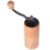 Manual Coffee Grinder Adjustable Coarseness Quiet Portable Wooden Hand Crank