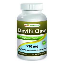 Garra Del Diablo Best Naturals 510mg 180 Cápsulas Sin Sabor