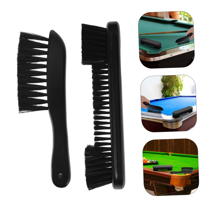 WHAMVOX Ergonomic Wooden Handle Pool Table Brush with Soft Nylon