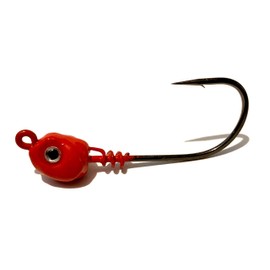 Hunting and Fishing Depot Red Inshore Slammer Saltwater Jig Heads 3pk