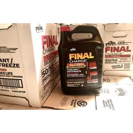 Peak Lot of 2x 1 Gallon Peak  Final Charge Heavy Duty  Antifreeze & Coolant 50/50 New