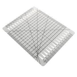 DOITOOL Transparent Quilting Ruler Multi Functional Sewing Template for Accurate Fabric Cutting for DIY and Professional Use Durable Design for Patchwork and Crafting Activities