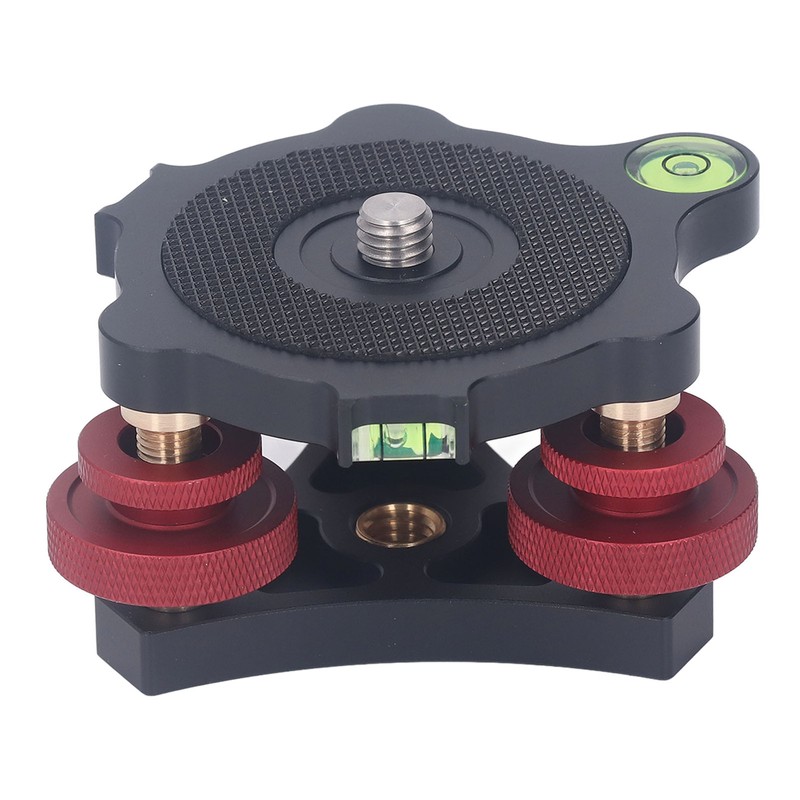 Tripod Head Leveling Base Camera Leveler Aluminum Alloy 3/8 Inch