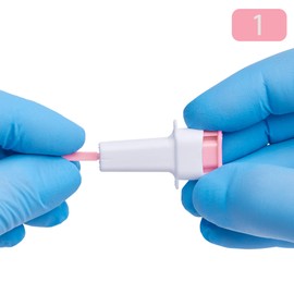 MediVena ONE-CARE PRO Safety Lancets, Top Push Button Activated, 28G x 1.5mm, 100/bx, Sterile, Gentle & Comfortable Sampling
